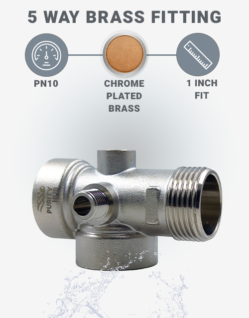 5-Way-Brass-Fitting